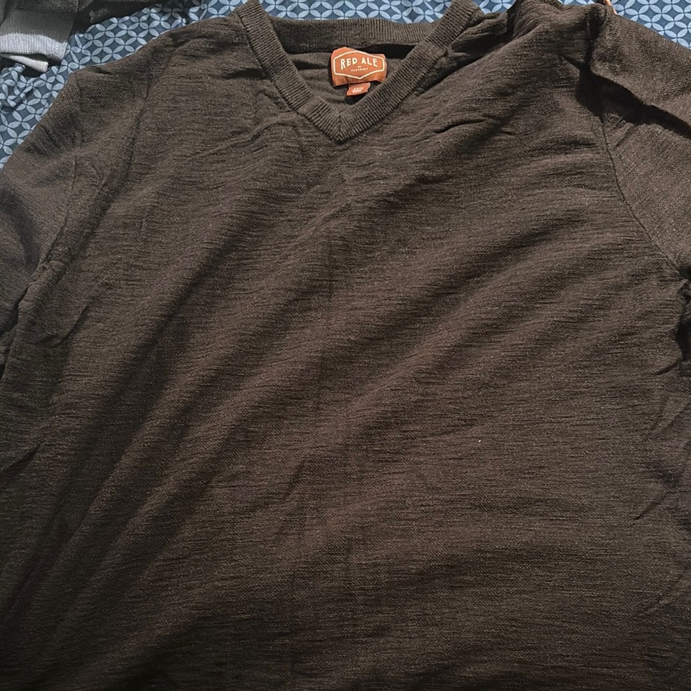 Classic Black V-Neck Knit Sweater